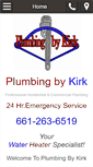 Mobile Screenshot of plumbingbykirk.com